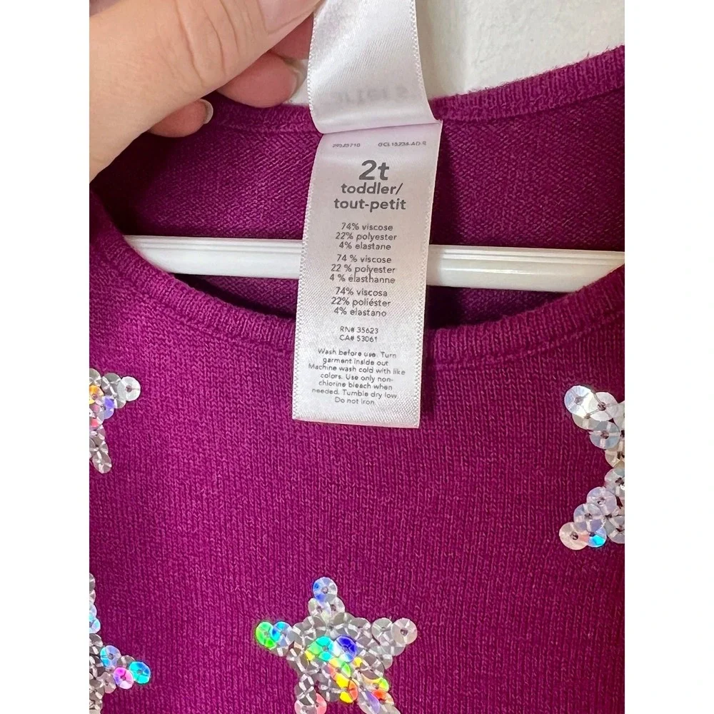 Carters‎ Sequin Star Sweater Dress - 2T